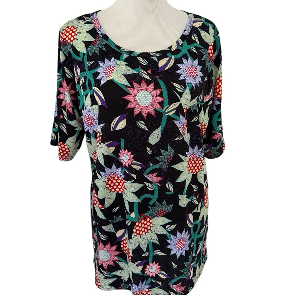 Vintage LuLaRoe 3X Gigi Black Floral New